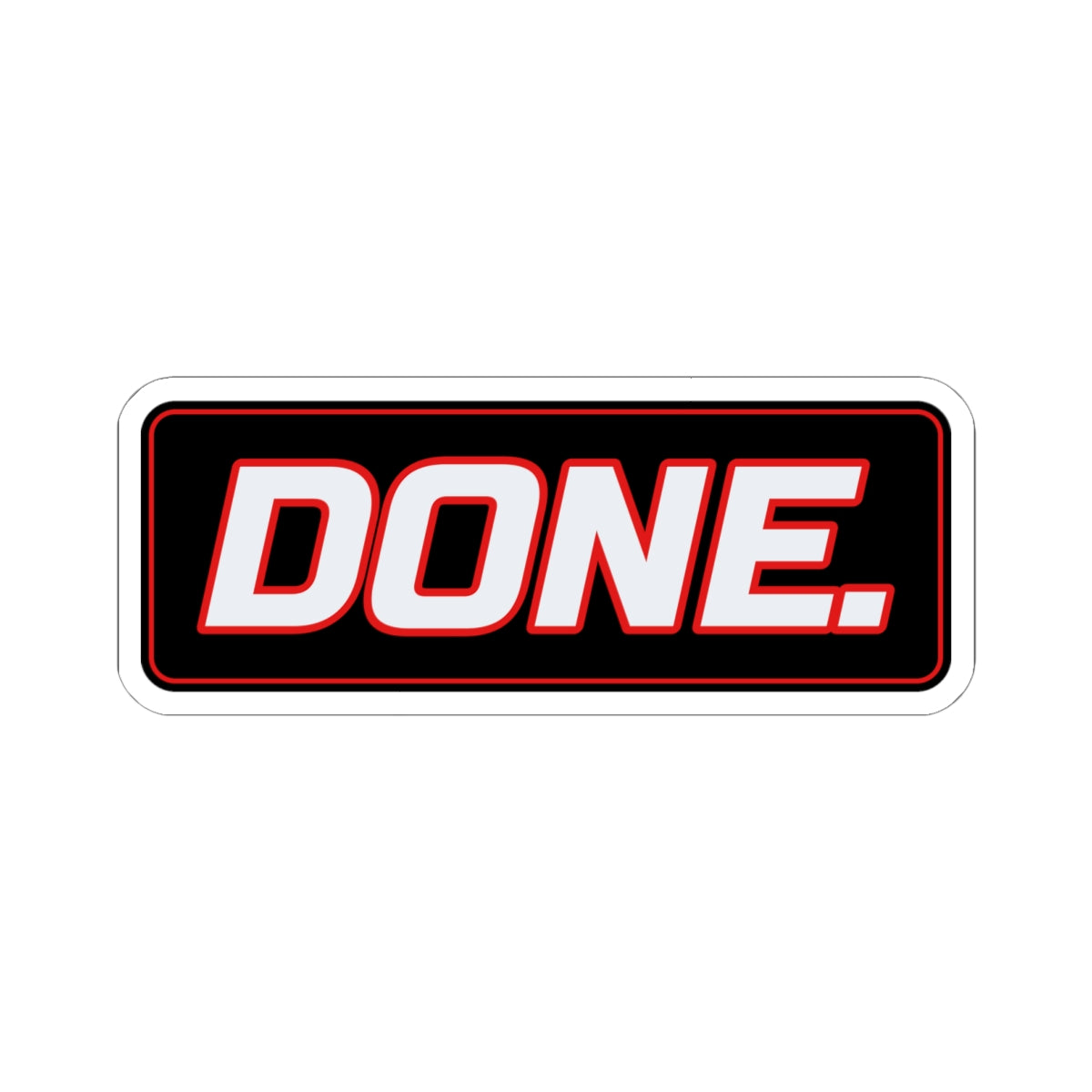 SEV7NTH WIRE "DONE." Sticker