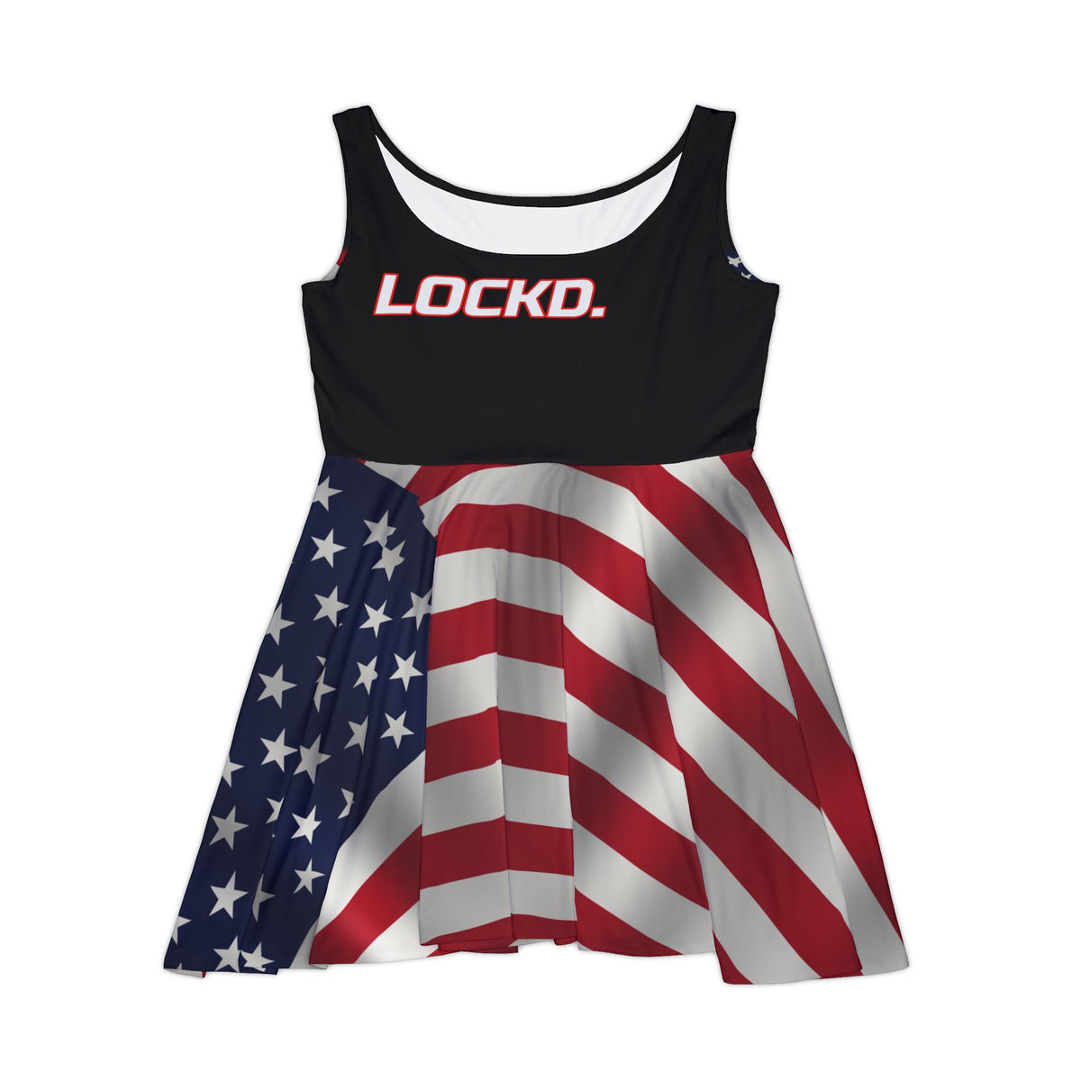 SEV7NTH WIRE LOCKD. Flag Skater Dress