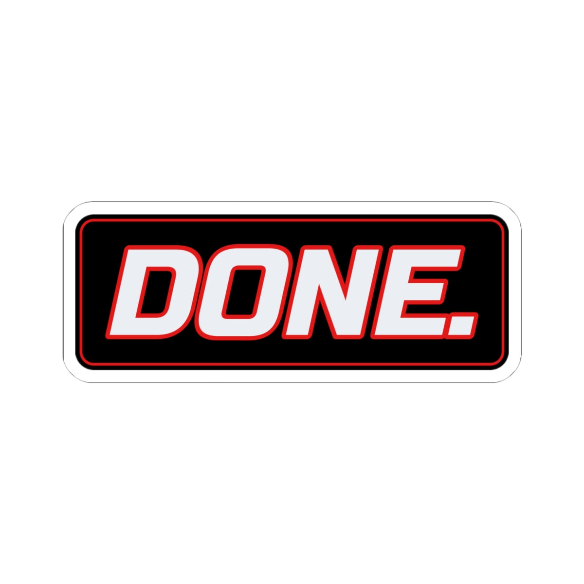 SEV7NTH WIRE "DONE." Sticker