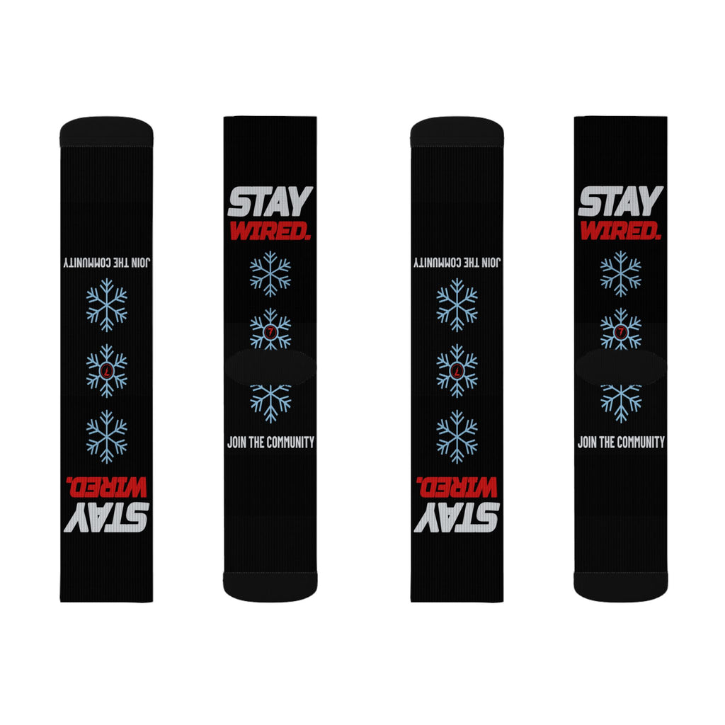 SEV7NTH WIRE STAY WIRED. Socks