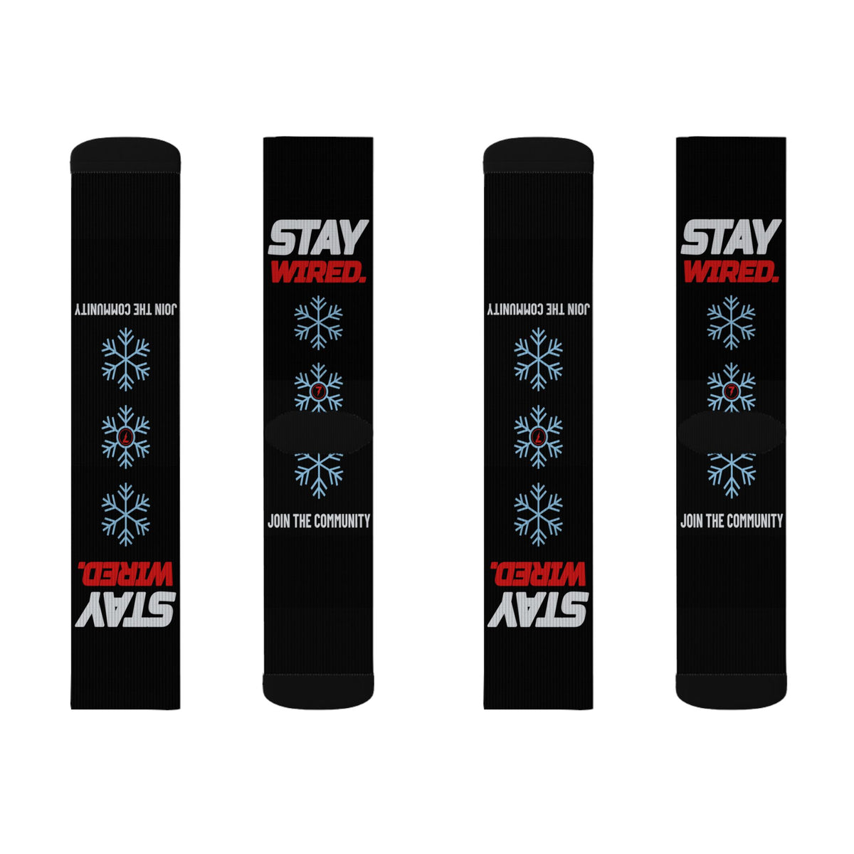 SEV7NTH WIRE STAY WIRED. Socks