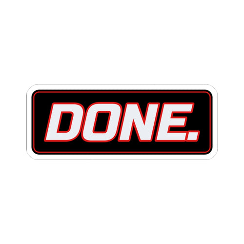 SEV7NTH WIRE "DONE." Sticker