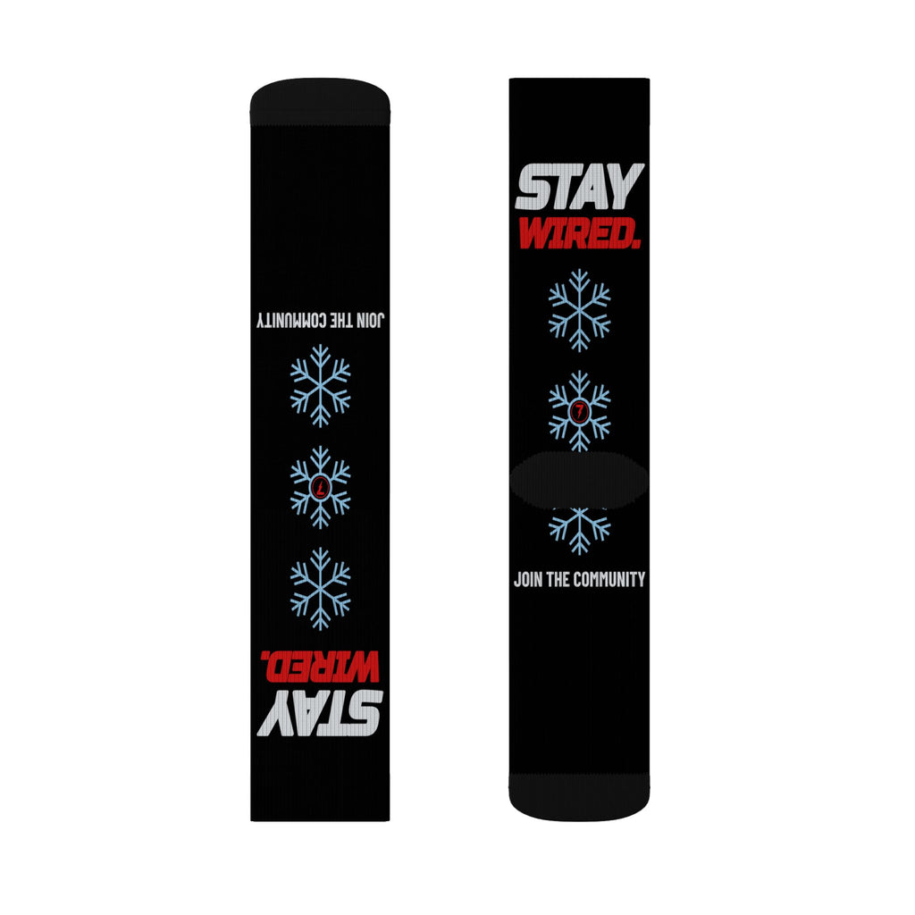 SEV7NTH WIRE STAY WIRED. Socks