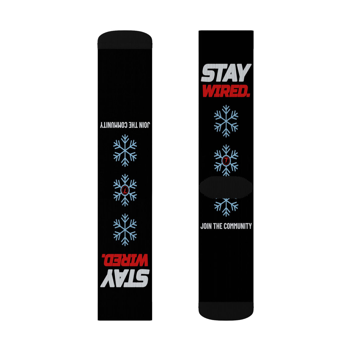 SEV7NTH WIRE STAY WIRED. Socks
