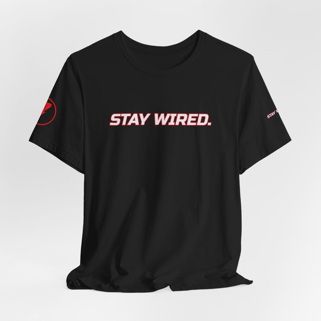 SEV7NTH WIRE STAY WIRED. Tee