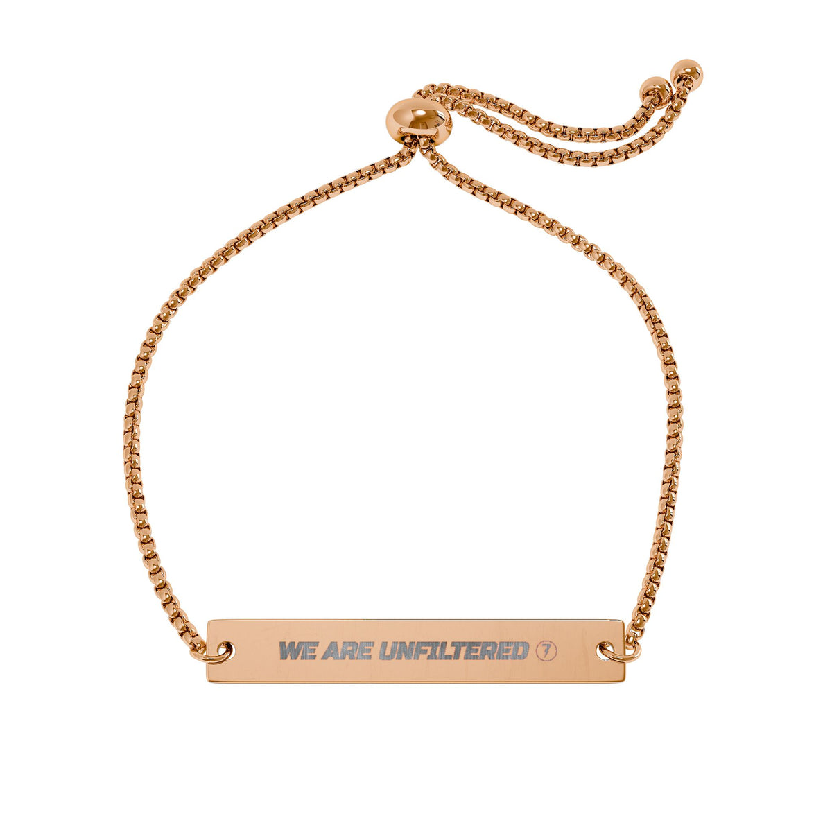WE ARE UNFILTERED Bar Bracelet