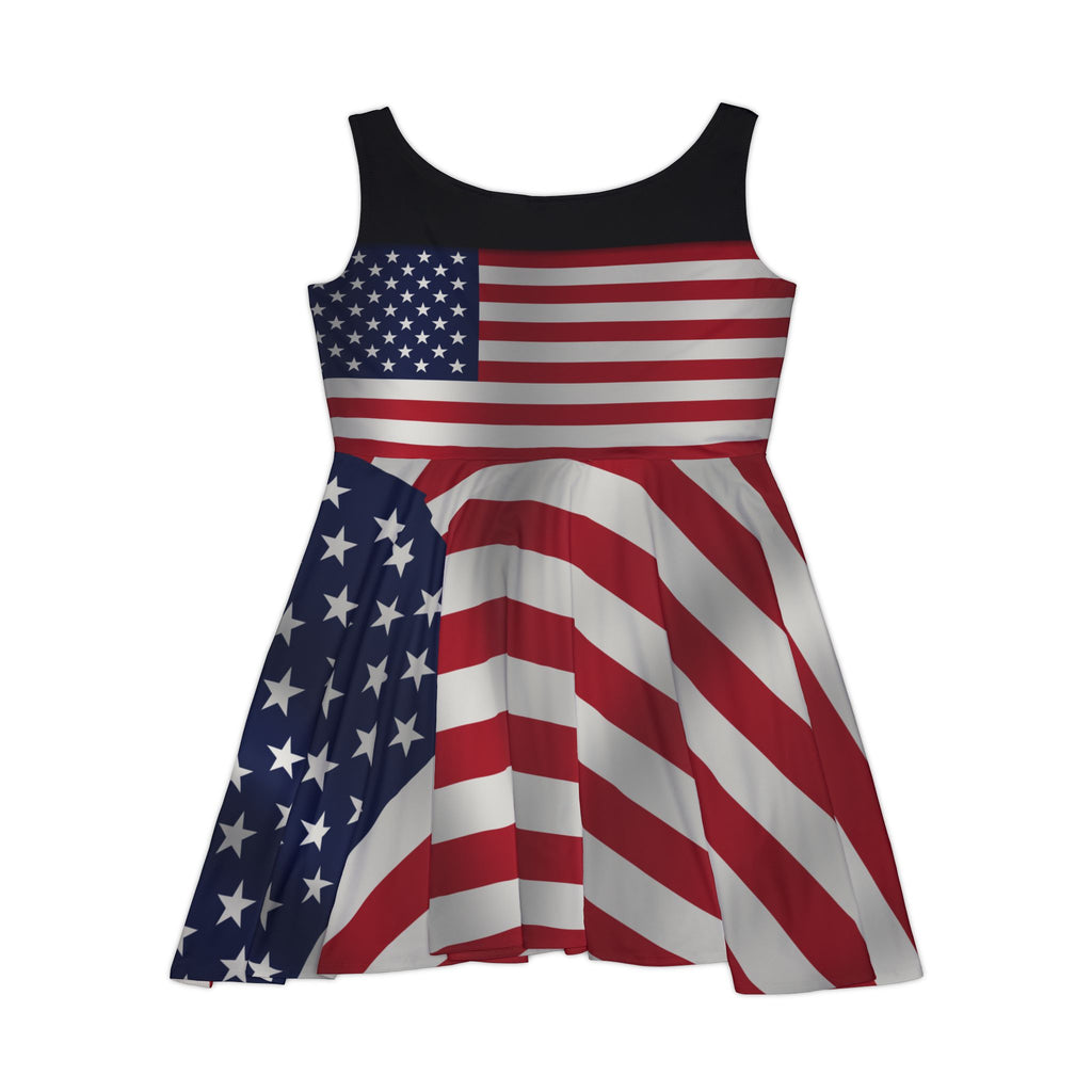 SEV7NTH WIRE FACTS Flag Skater Dress