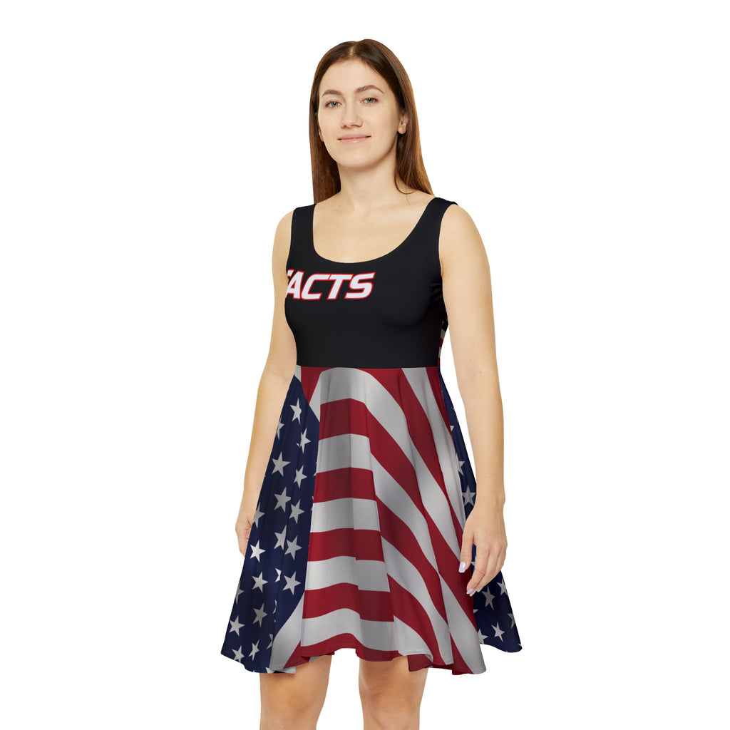 SEV7NTH WIRE FACTS Flag Skater Dress