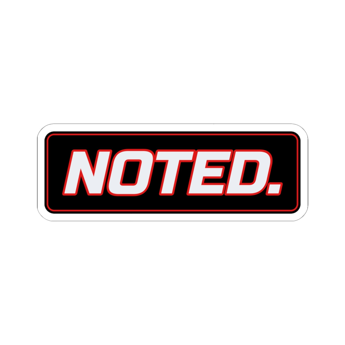 SEV7NTH WIRE "NOTED." Sticker