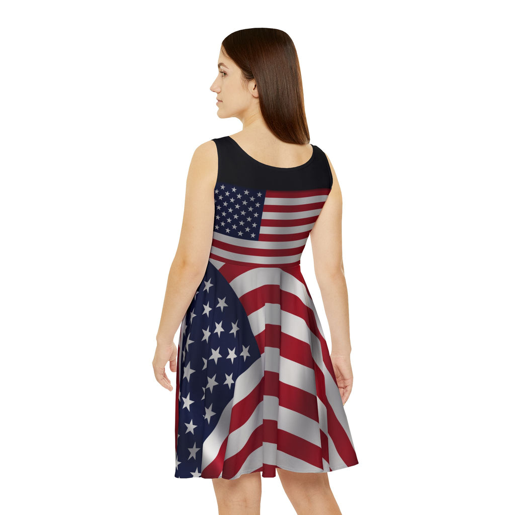 SEV7NTH WIRE LOCKD. Flag Skater Dress