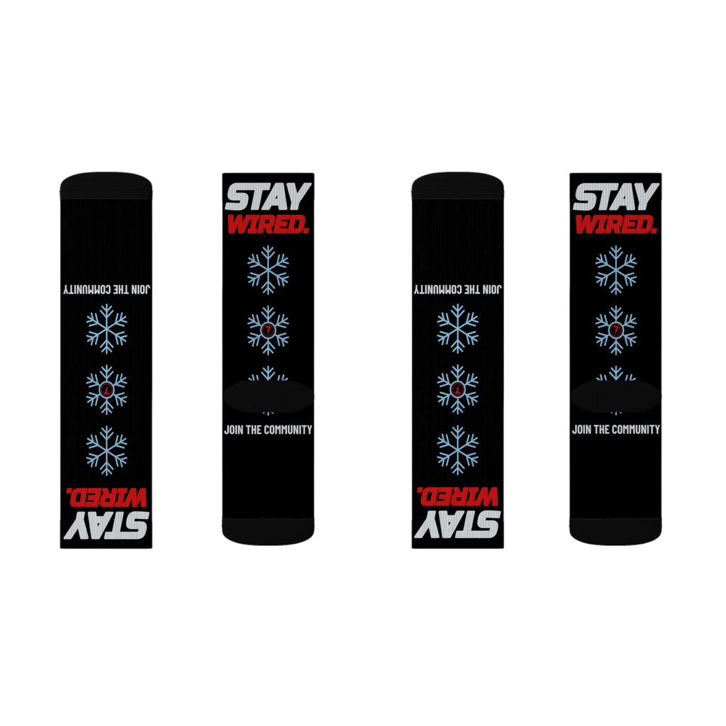SEV7NTH WIRE STAY WIRED. Socks