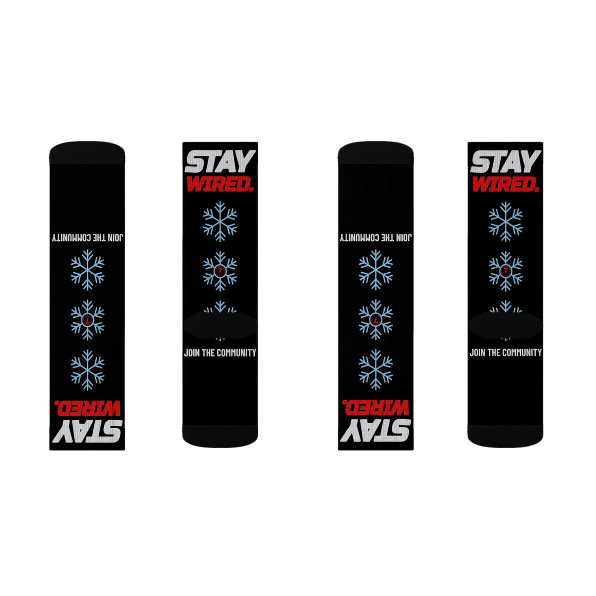 SEV7NTH WIRE STAY WIRED. Socks