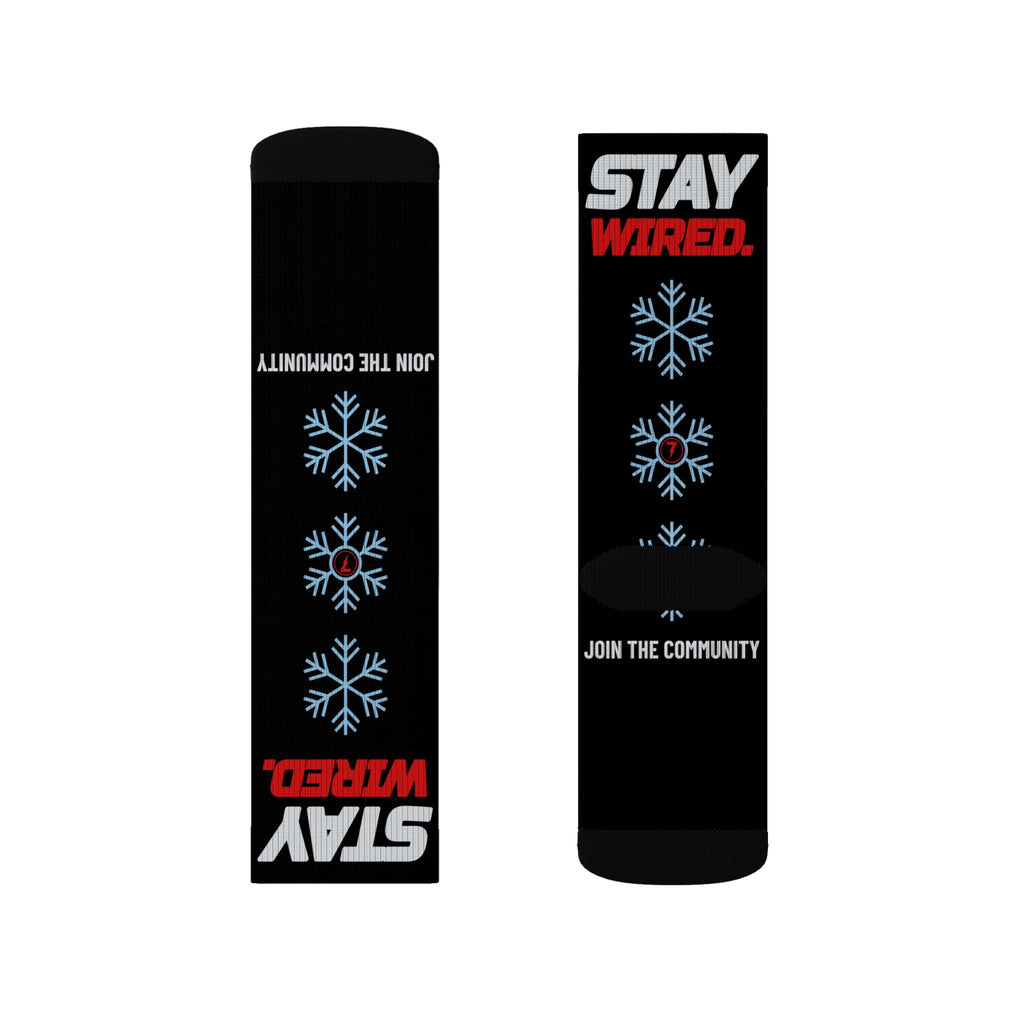 SEV7NTH WIRE STAY WIRED. Socks