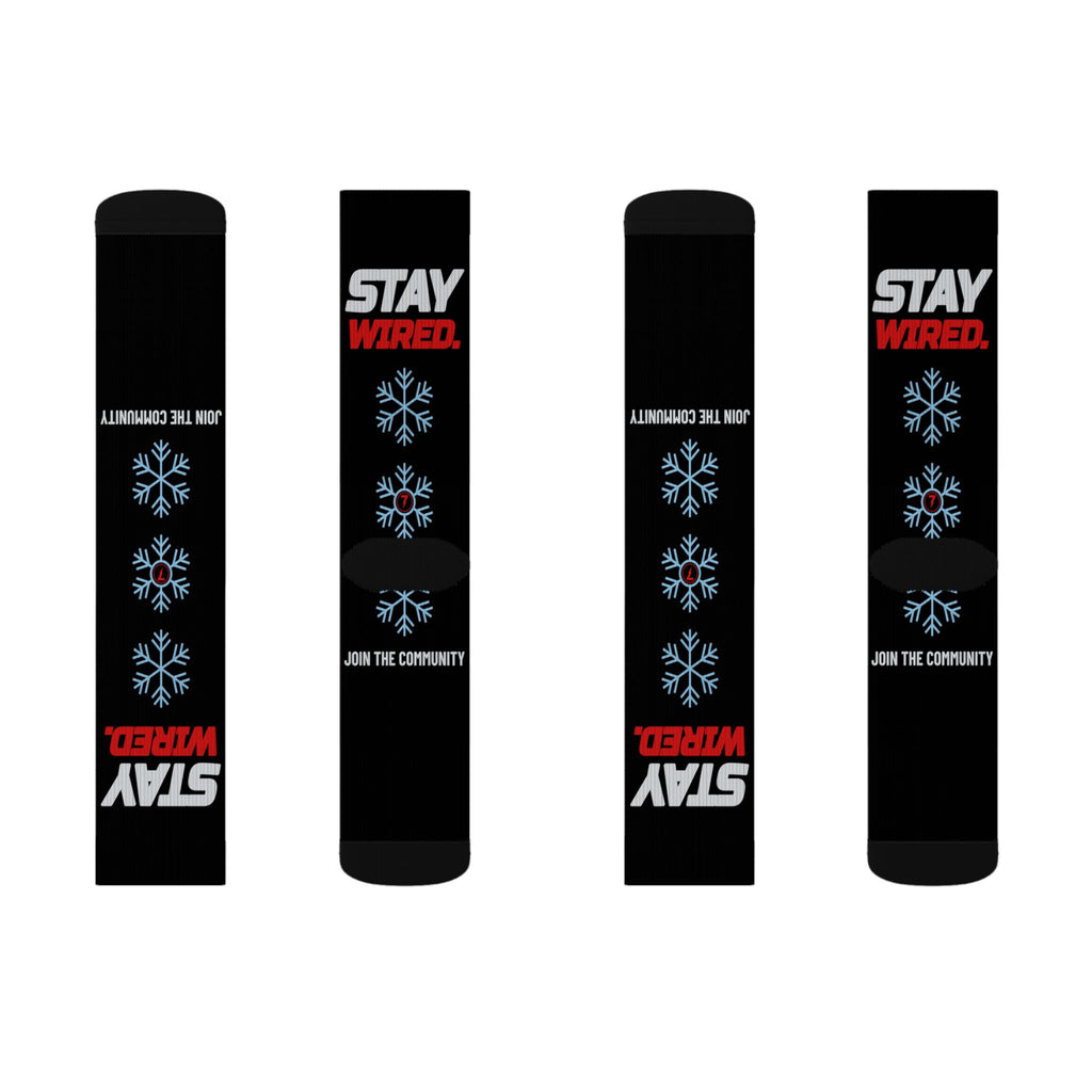 SEV7NTH WIRE STAY WIRED. Socks