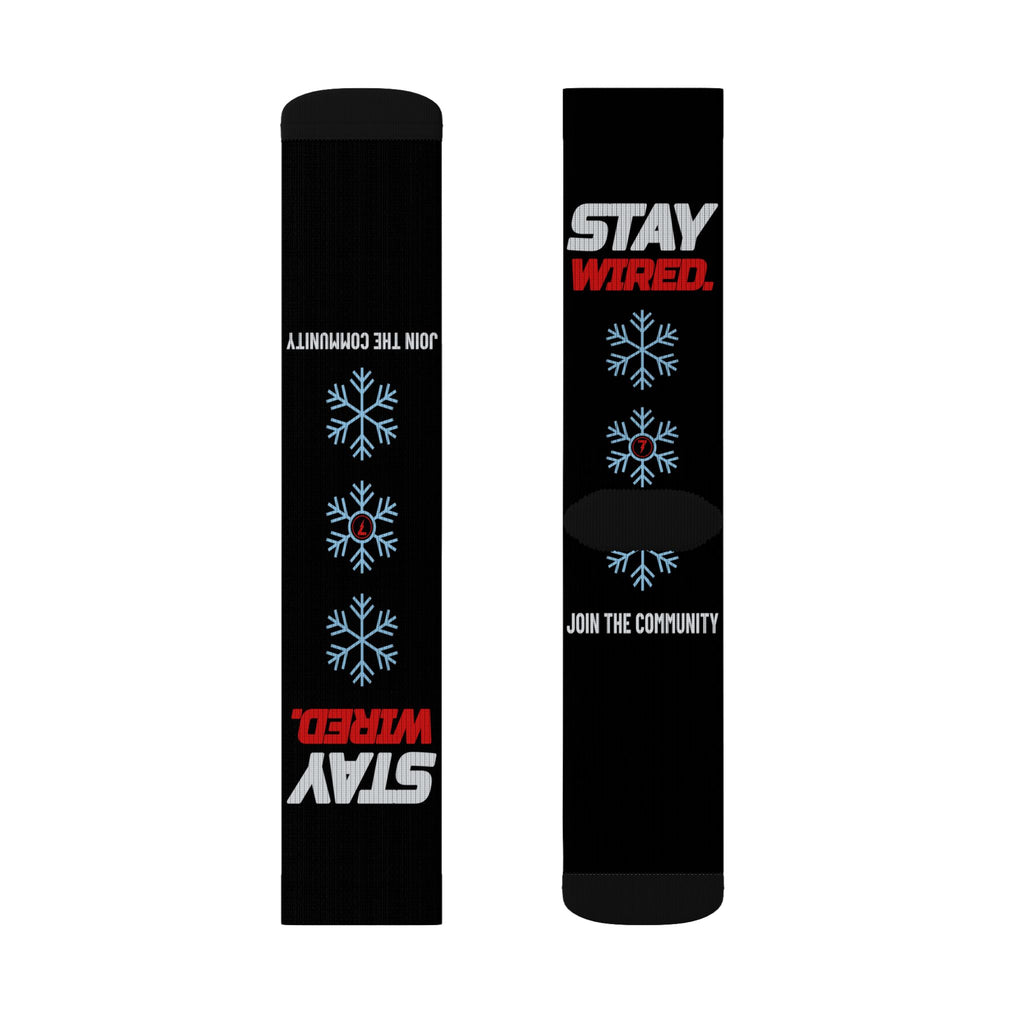 SEV7NTH WIRE STAY WIRED. Socks
