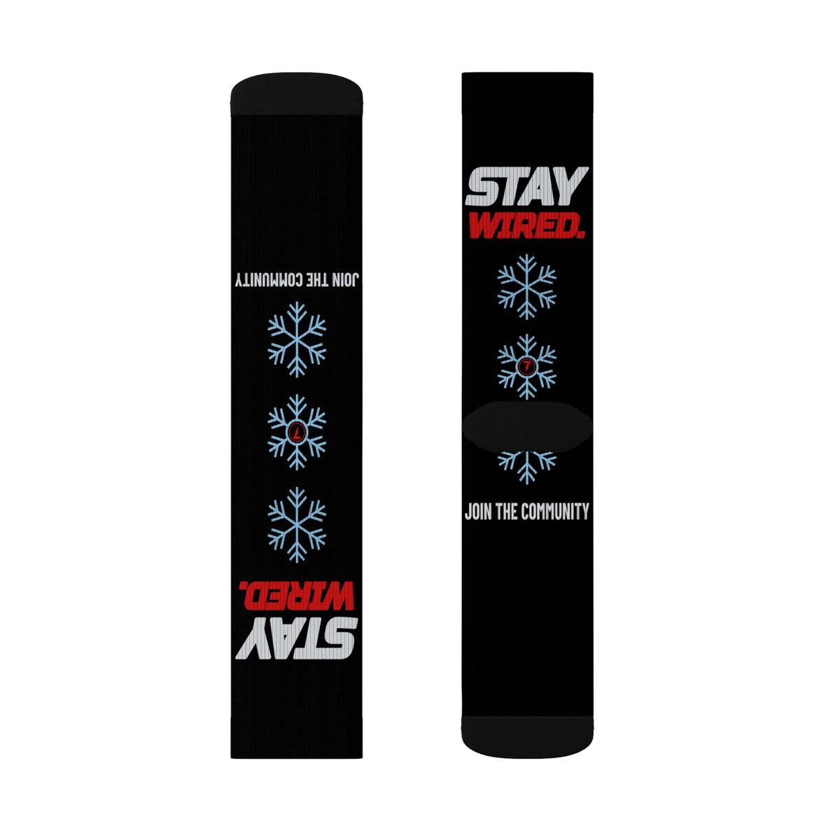 SEV7NTH WIRE STAY WIRED. Socks