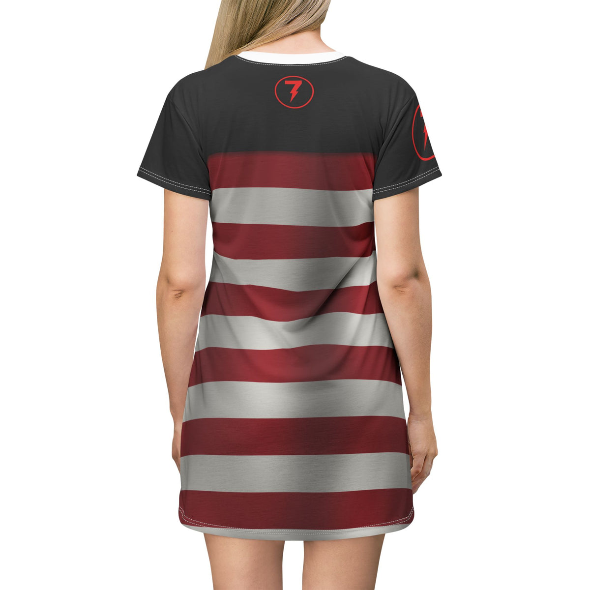 SEV7NTH WIRE OUR RIGHT Flag T-Shirt Dress