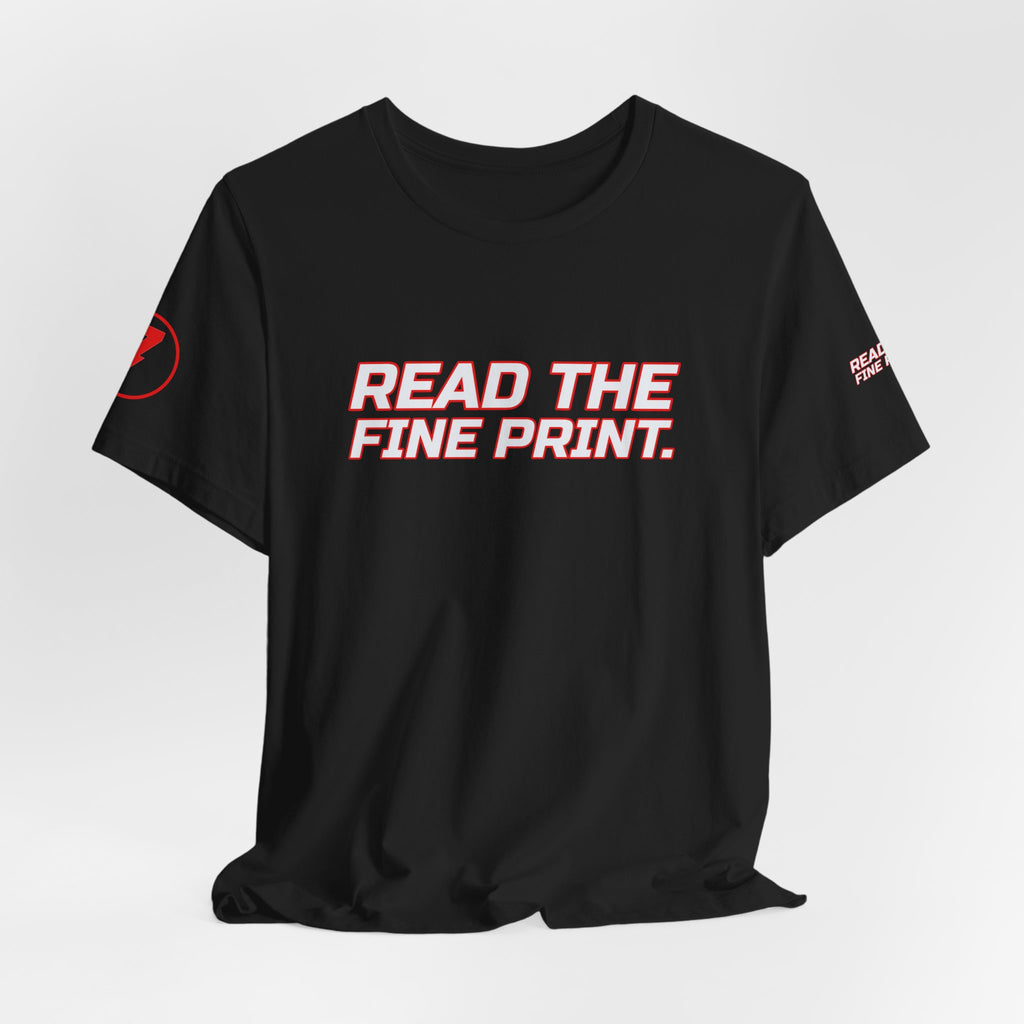 SEV7NTH WIRE READ THE FINE PRINT. Tee