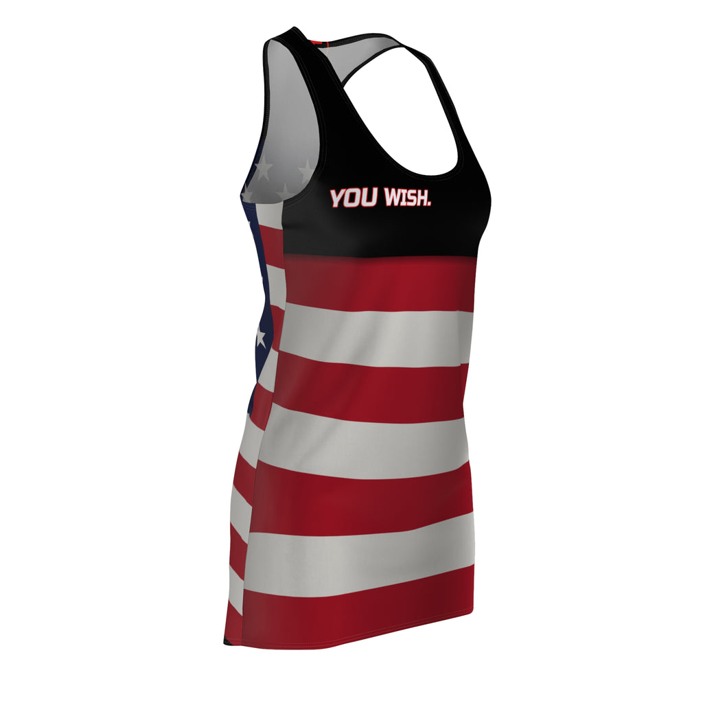 SEV7NTH WIRE YOU WISH. Flag Racerback Dress