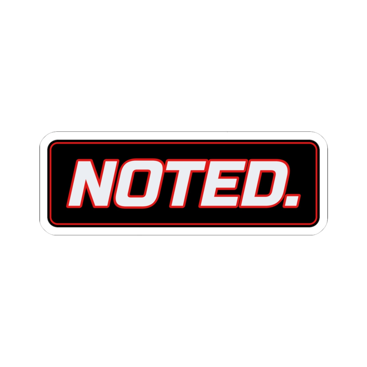 SEV7NTH WIRE "NOTED." Sticker