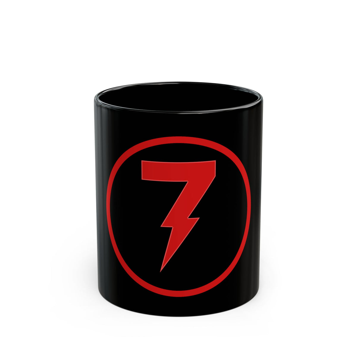 SEV7NTH WIRE Red 7 Black Mug