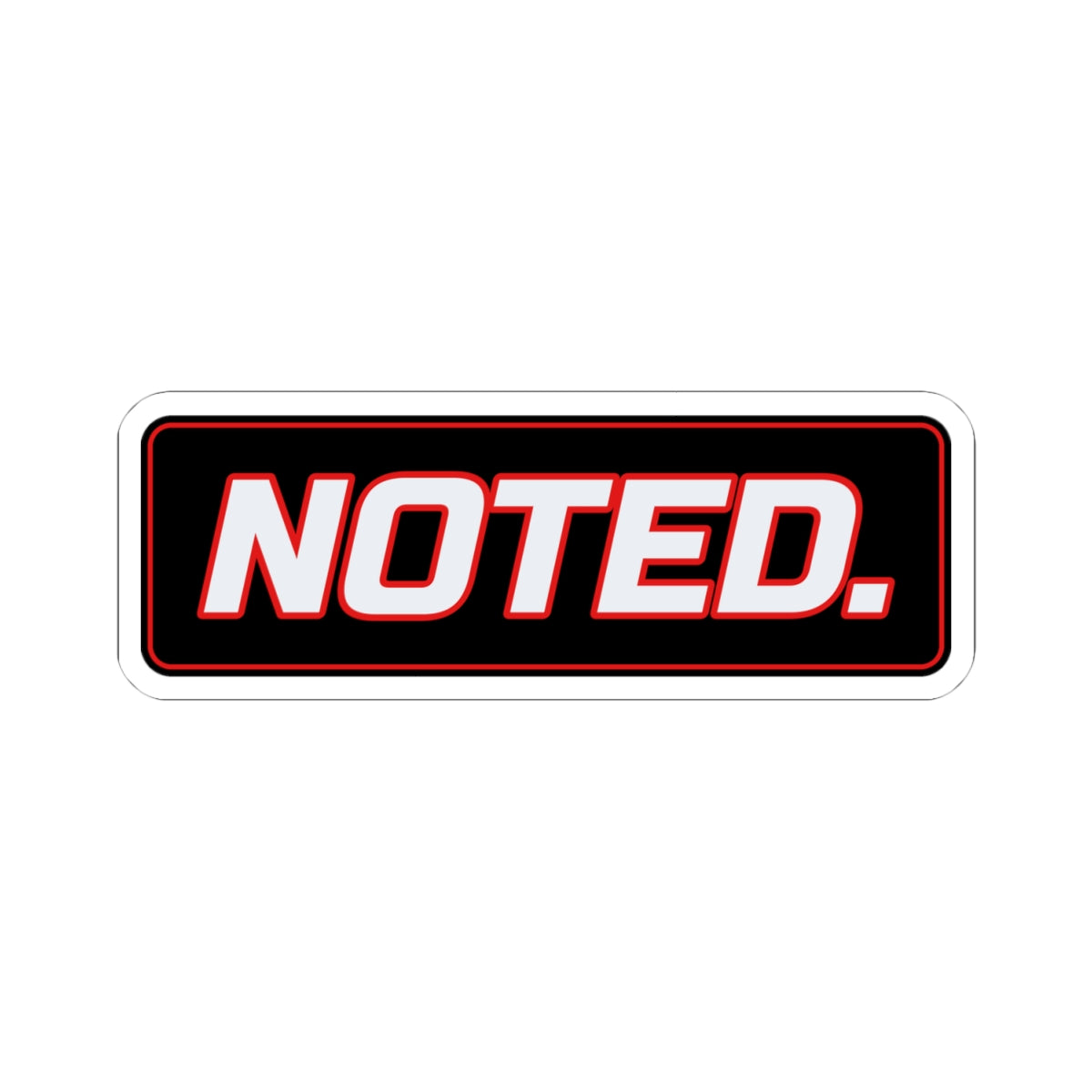 SEV7NTH WIRE "NOTED." Sticker