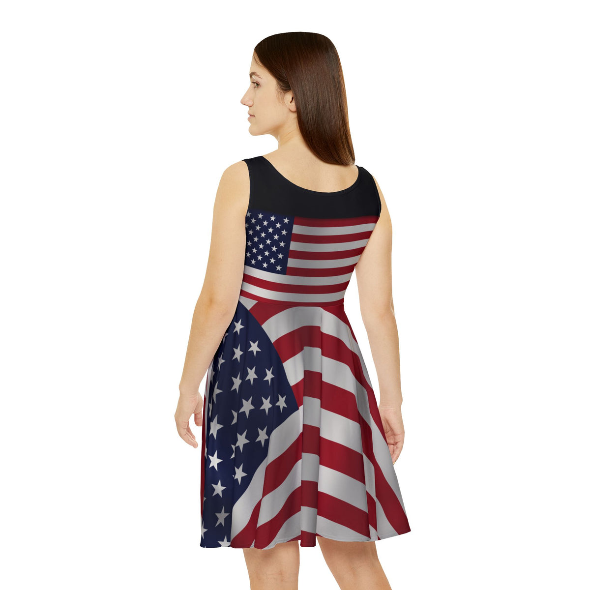 SEV7NTH WIRE FACTS Flag Skater Dress