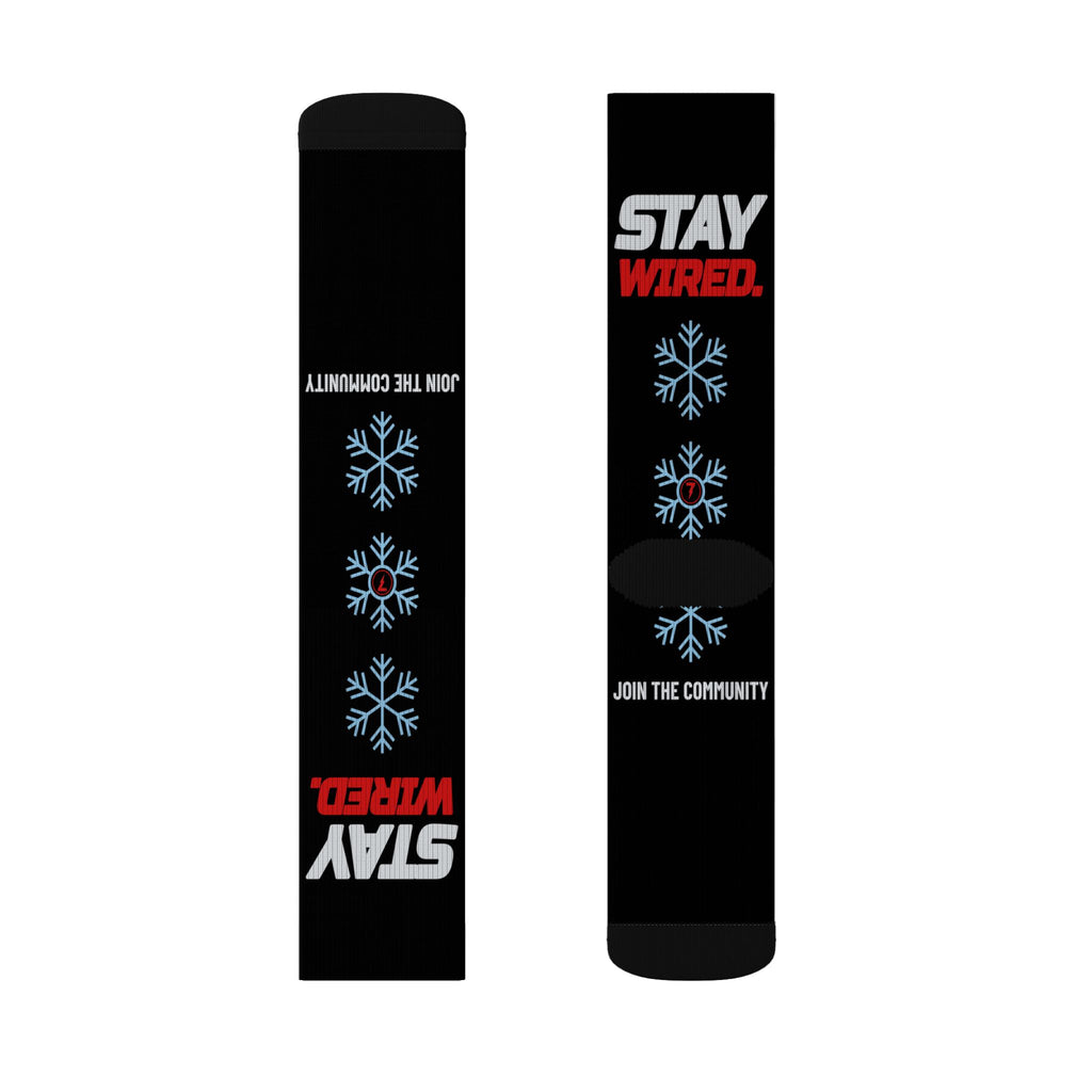 SEV7NTH WIRE STAY WIRED. Socks