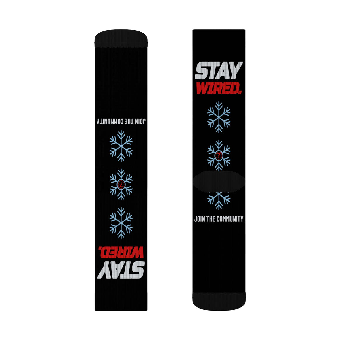 SEV7NTH WIRE STAY WIRED. Socks
