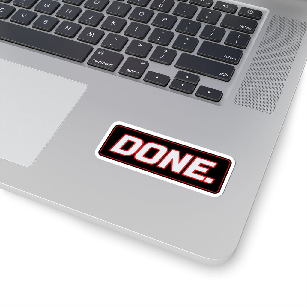 SEV7NTH WIRE "DONE." Sticker