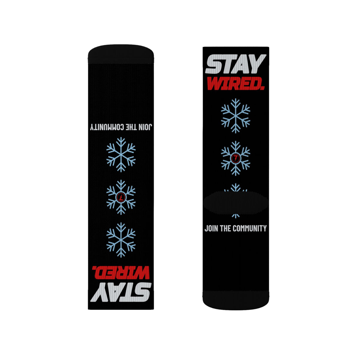 SEV7NTH WIRE STAY WIRED. Socks