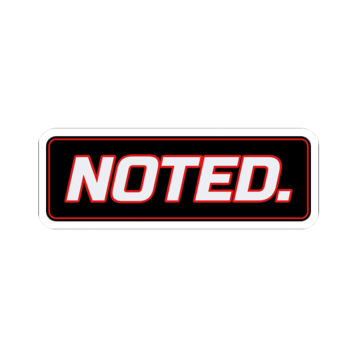 SEV7NTH WIRE "NOTED." Sticker