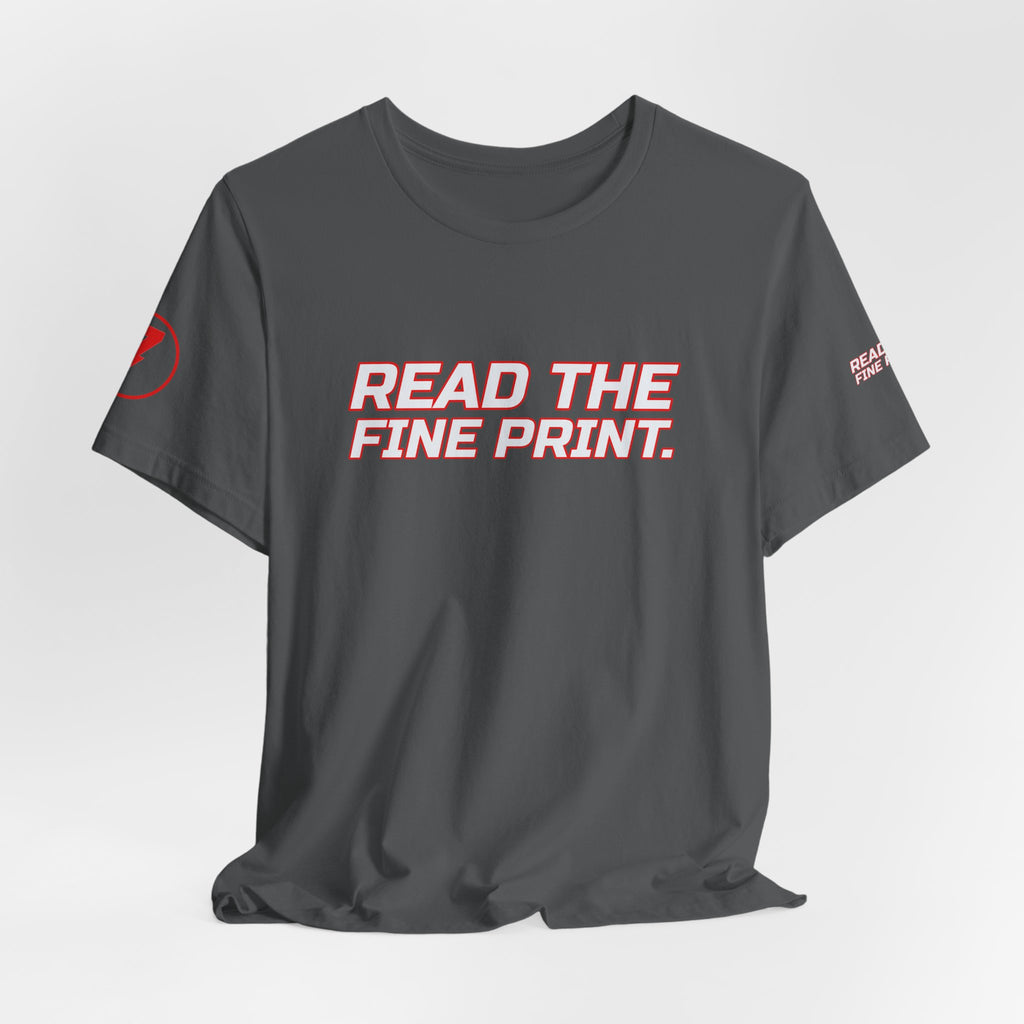 SEV7NTH WIRE READ THE FINE PRINT. Tee