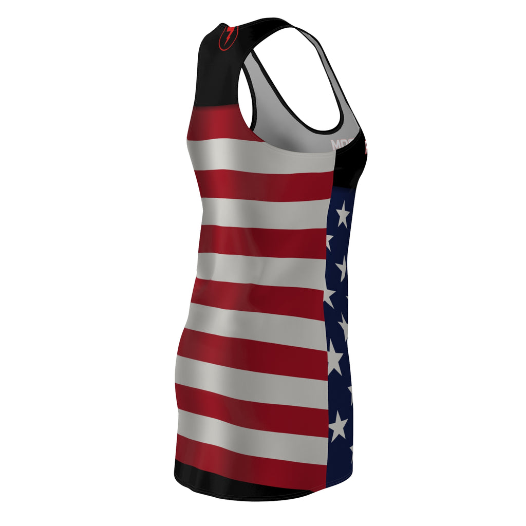 SEV7NTH WIRE FREEDOM Flag Racerback Dress